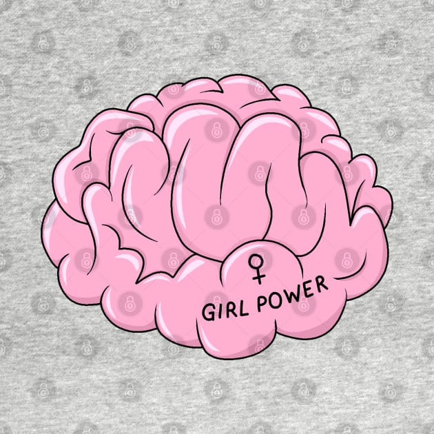 Girl Power Brain by valentinahramov